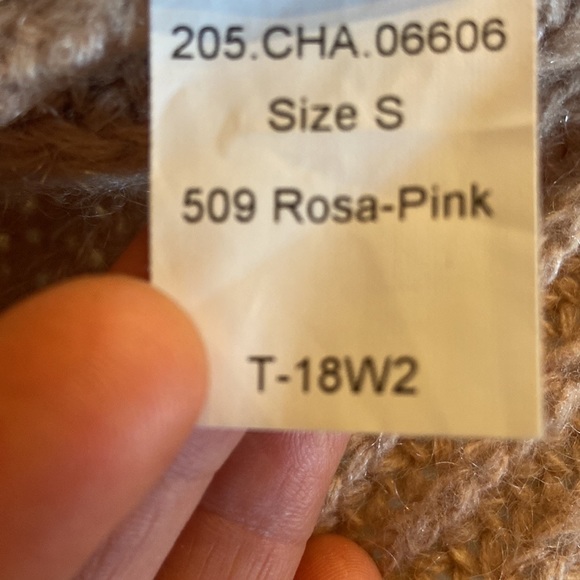 Chunky Knit Wool Blend Cardigan Sweater Designed in Spain S - Picture 8 of 13